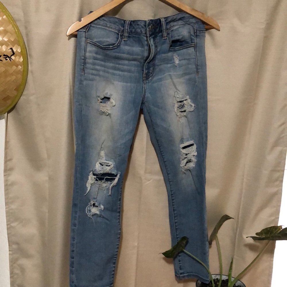 Hi-Rise Jeggings Crop Super Stretch